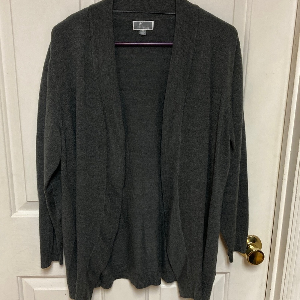 JM Collection Charcoal Cardigan